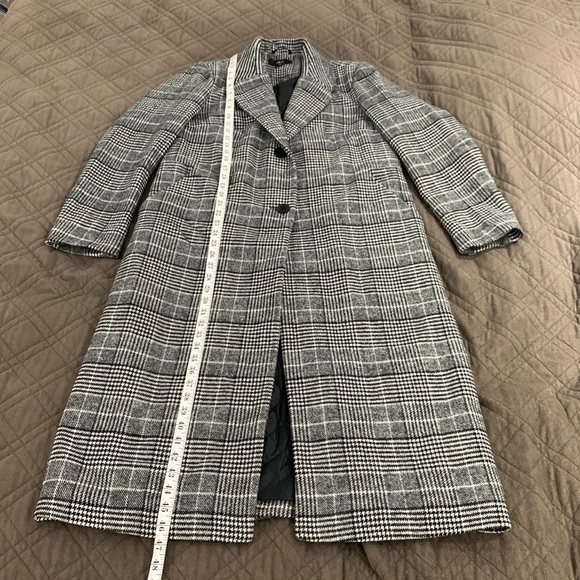 Ellos NWT Wool-Blend Long Plaid Coat size 10 - Picture 15 of 16